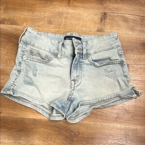 Aeropostale Blue Jean Shorts Low-Waisted Distressed